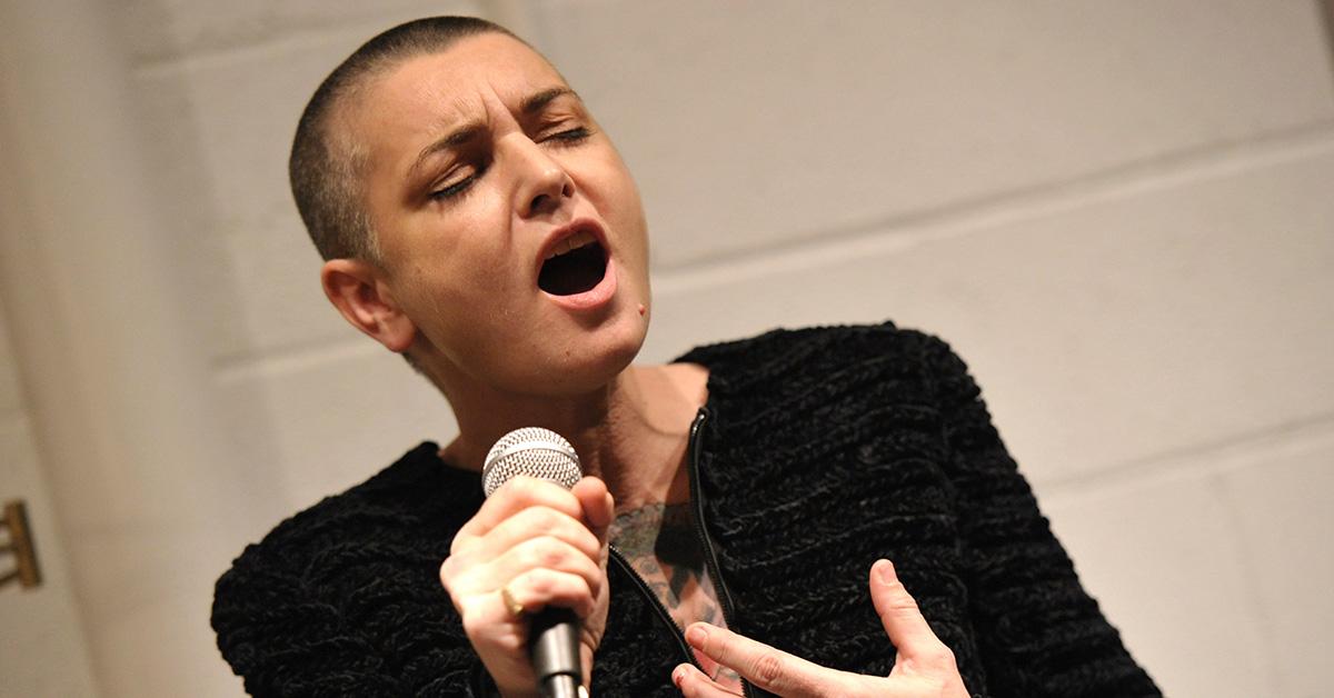 Sinéad O'Connor singing at the 'Albert Nobbs' soundtrack release party. 