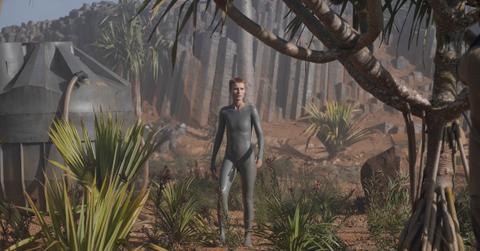 A scene from 'Raised by Wolves'.