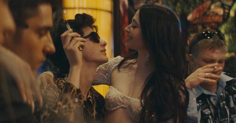 Mikey Madison and Mark Eydelshteyn in Anora.