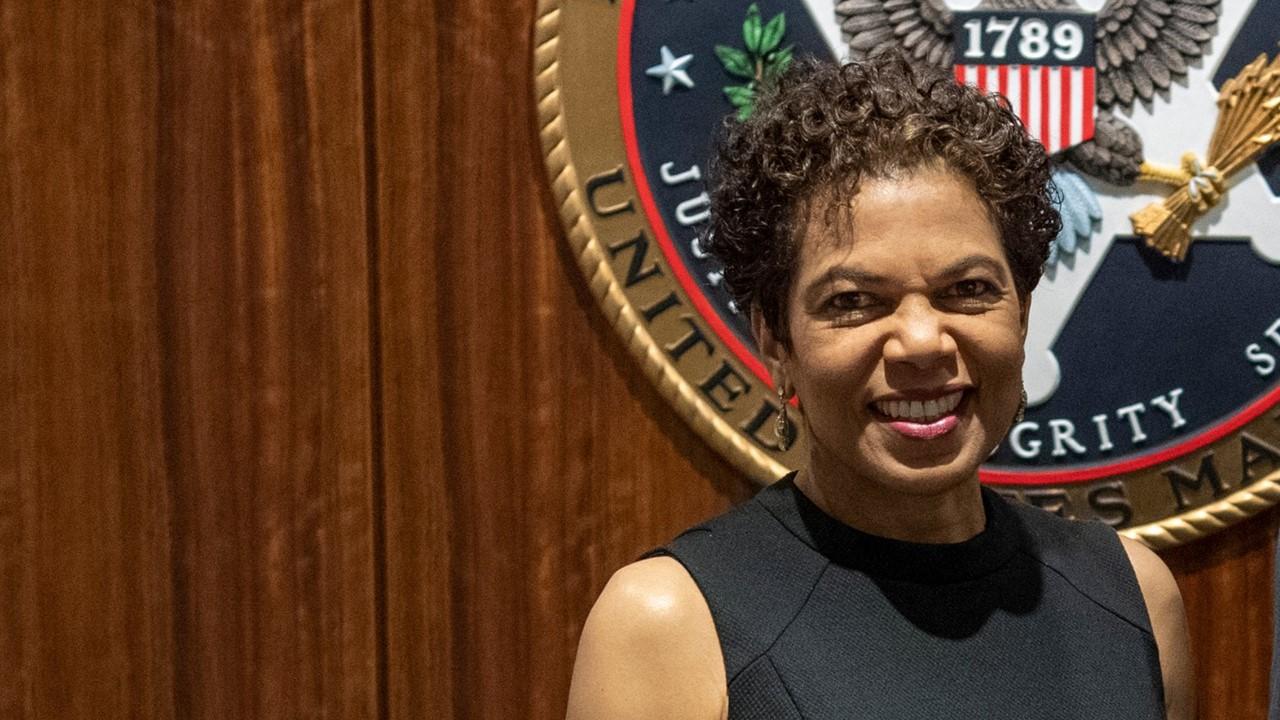 Judge Tanya Chutkan spoke at the U.S. Marshals headquarters in honor of Black History Month in 2020.