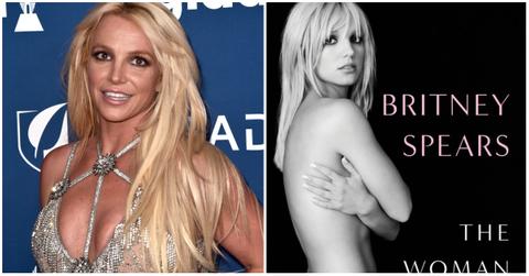 Britney Spears on the red carpet and cover of her memoir