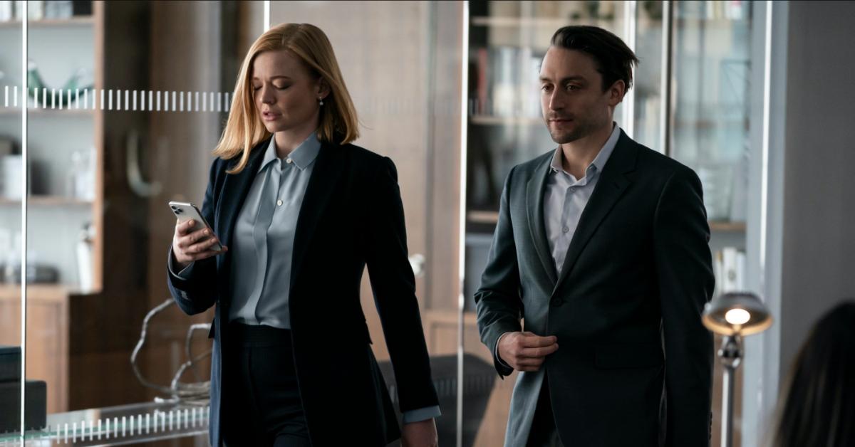 Sarah Snook and Kieran Culkin in 'Succession' Season 3