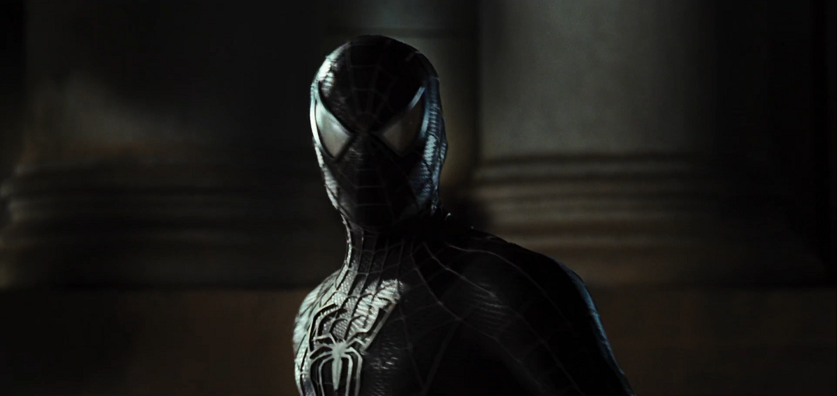 The black suit in 'Spider-Man 3'