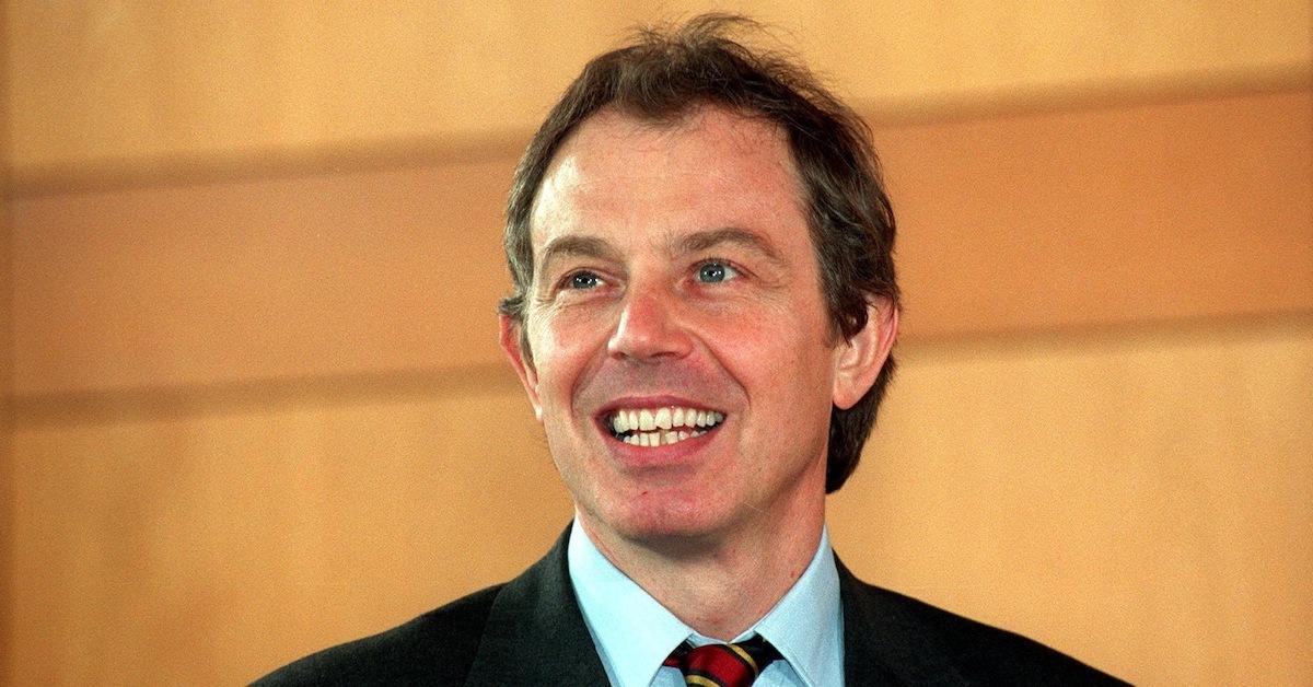 British Prime Minister Tony Blair in 1998