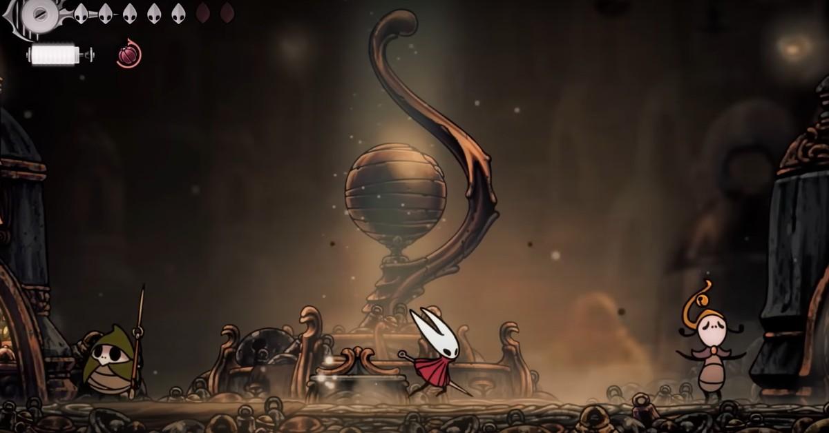 Screenshot of trailer for Silksong game