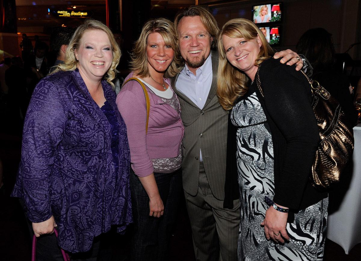 (l-r): Janelle Brown, Meri Brown, Kody Brown, and Christine Brown at an event.