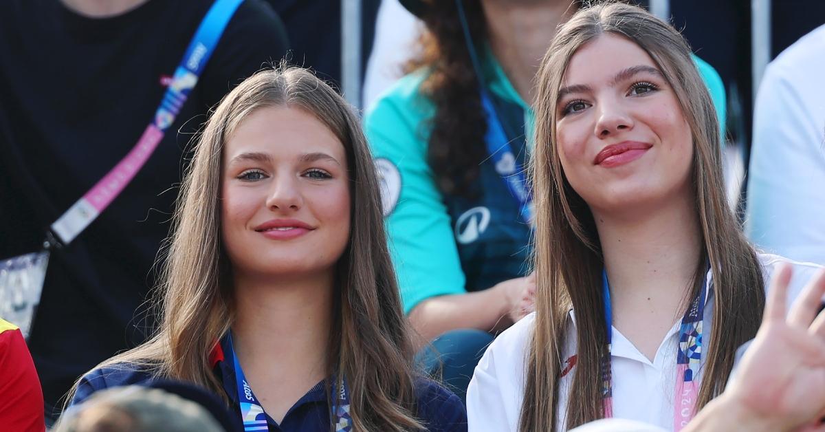 celebrities at  olympics princess leonor princess sofia