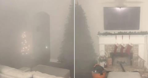 A mom accidentally filled her living room with soot while shop vacing the chimney