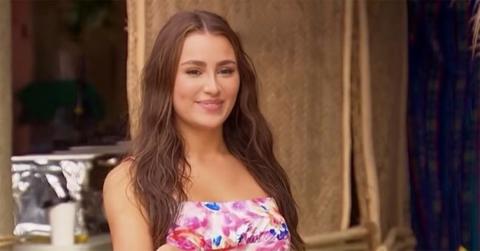 Becca Serrano arriving on 'Bachelor in Paradise.'