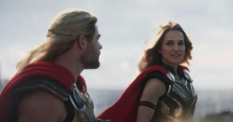 Chris Hemsworth and Natalie Portman in 'Thor: Love and Thunder'