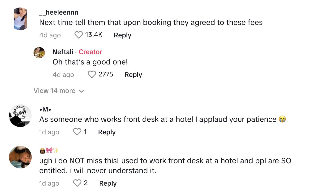 Commenters offer support and discuss their own experiences in customer service