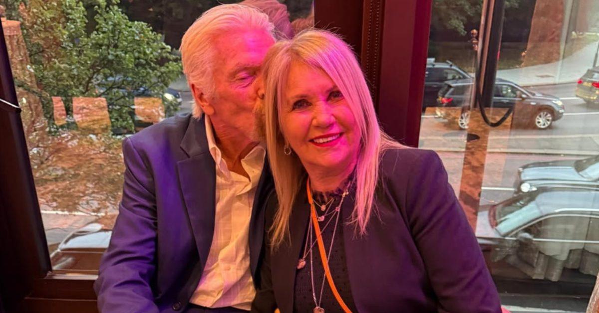 Richard Branson spending time with his wife Joan Templeman.