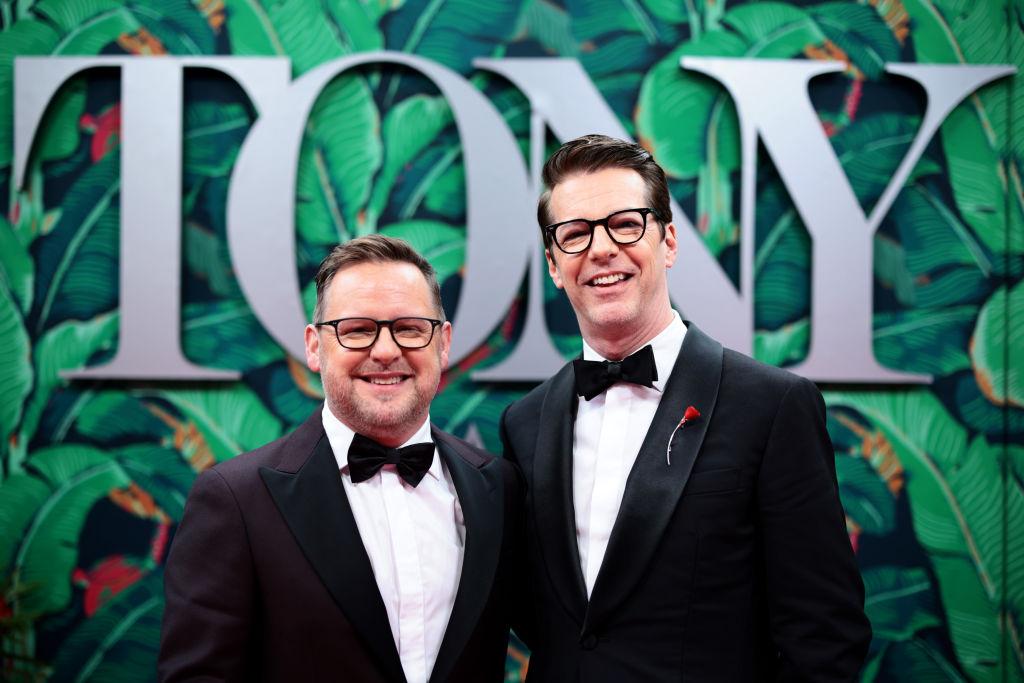 Scott Icenogle and Sean Hayes attend The 76th Annual Tony Awards.