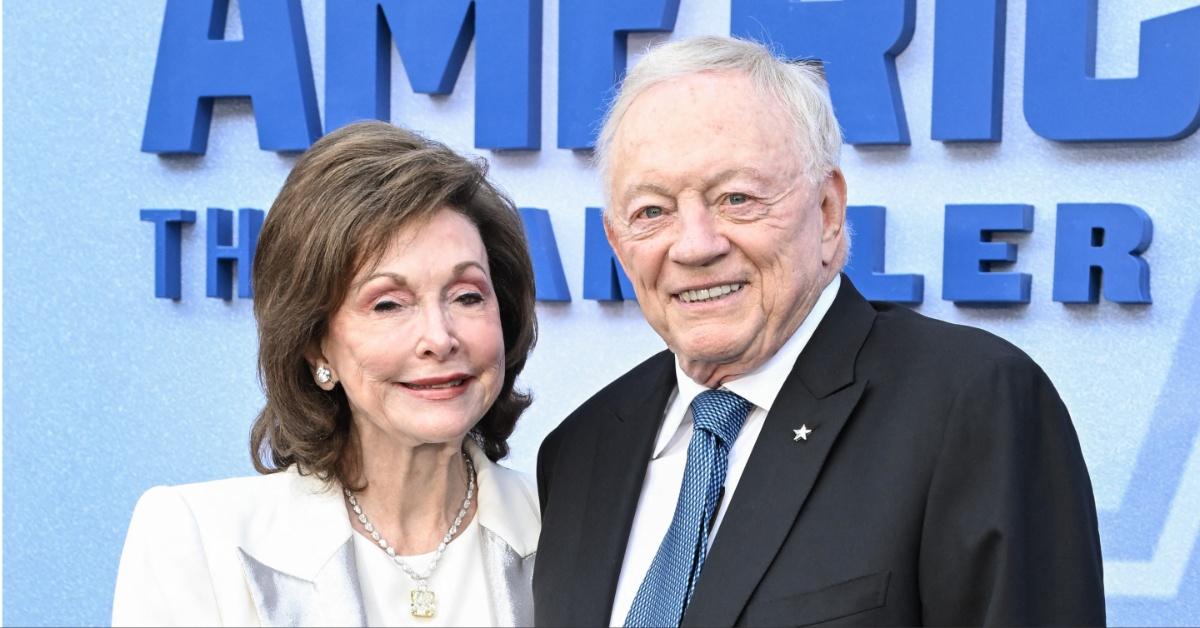 Gene and Jerry Jones attend the premiere of America's Team: The Gambler and His Cowboys in Los Angeles. 