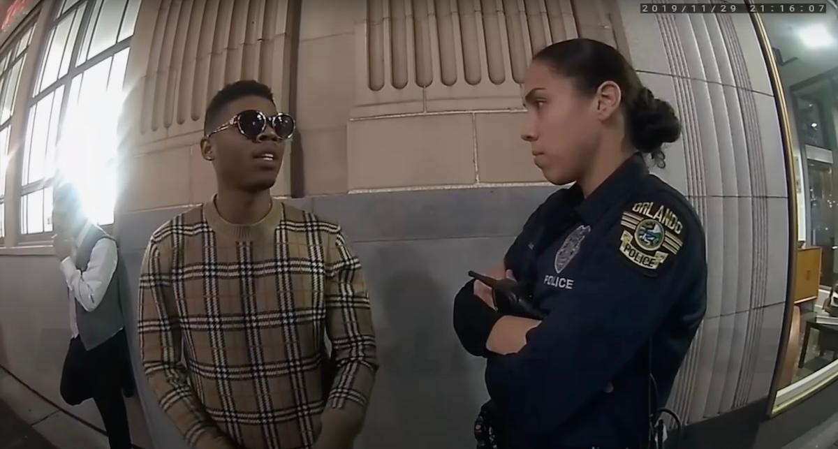 Bryshere Gray talking to police