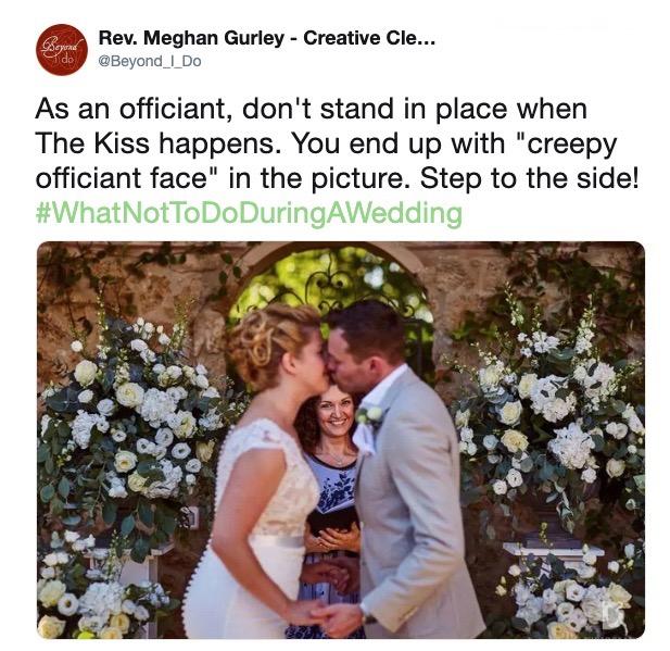 what not to do wedding