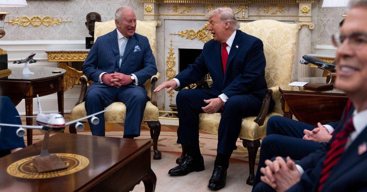 King Charles III and President Donald Trump