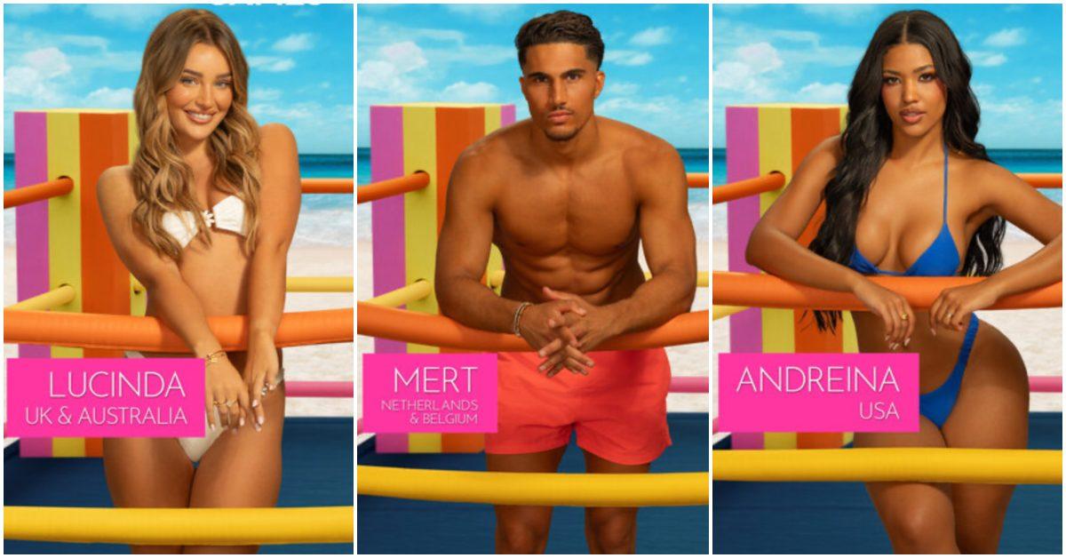 Three cast members from 'Love Island Games' Season 2.