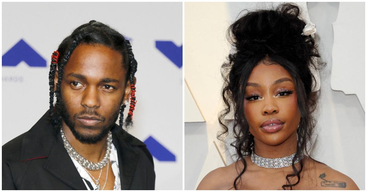 (l-r): Kendrick Lamar and SZA