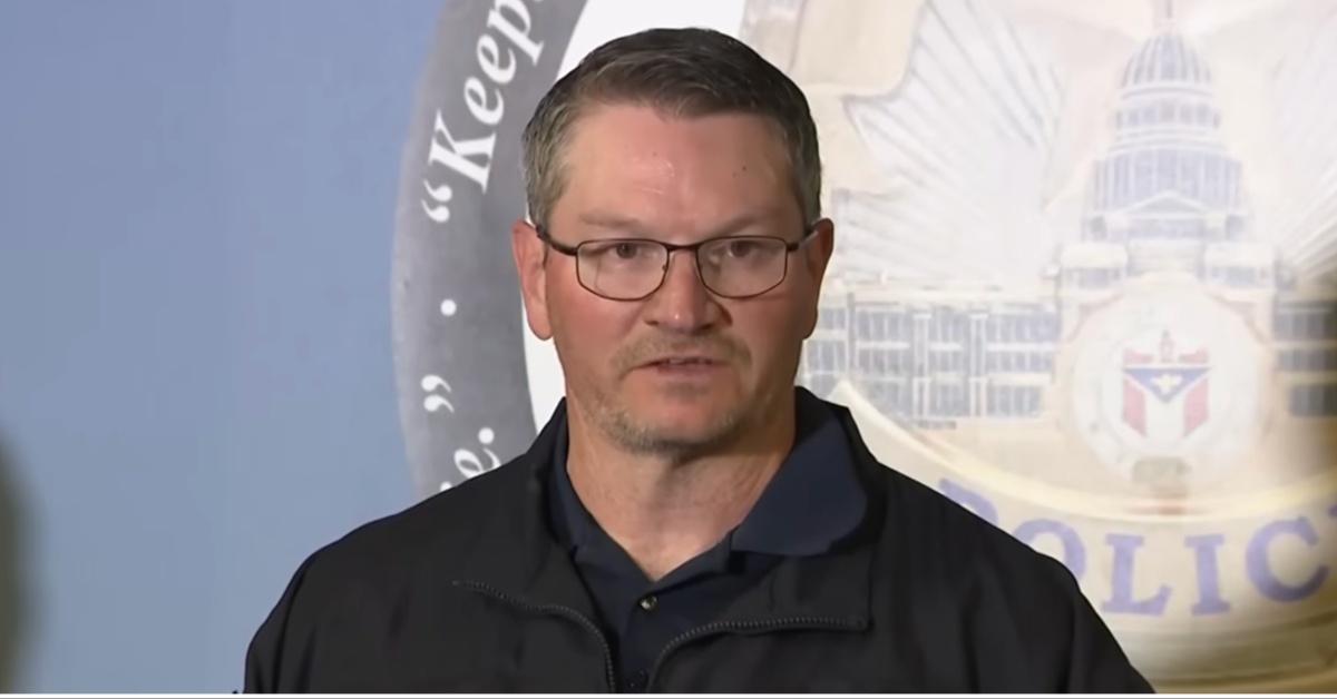 Law enforcement speaks at a press conference in Austin, Texas, after the mass shooting on March 1, 2026. 