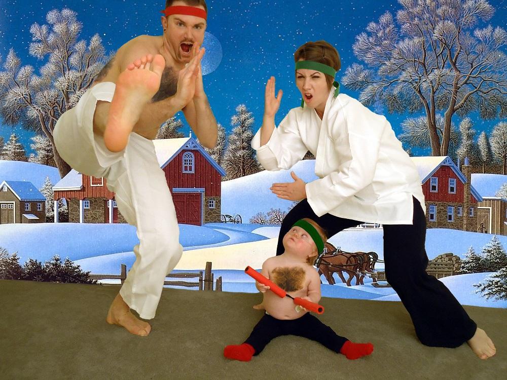 real family christmas cards