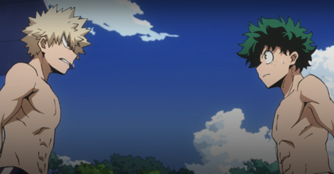 Katsuki Bakugo and Izuku Midoriya of 'My Hero Academia'