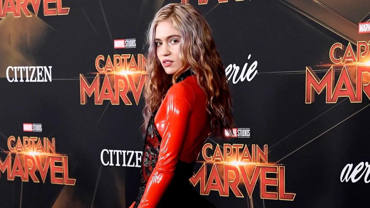 Grimes at the Marvel Studios "Captain Marvel" premiere on March 4, 2019
