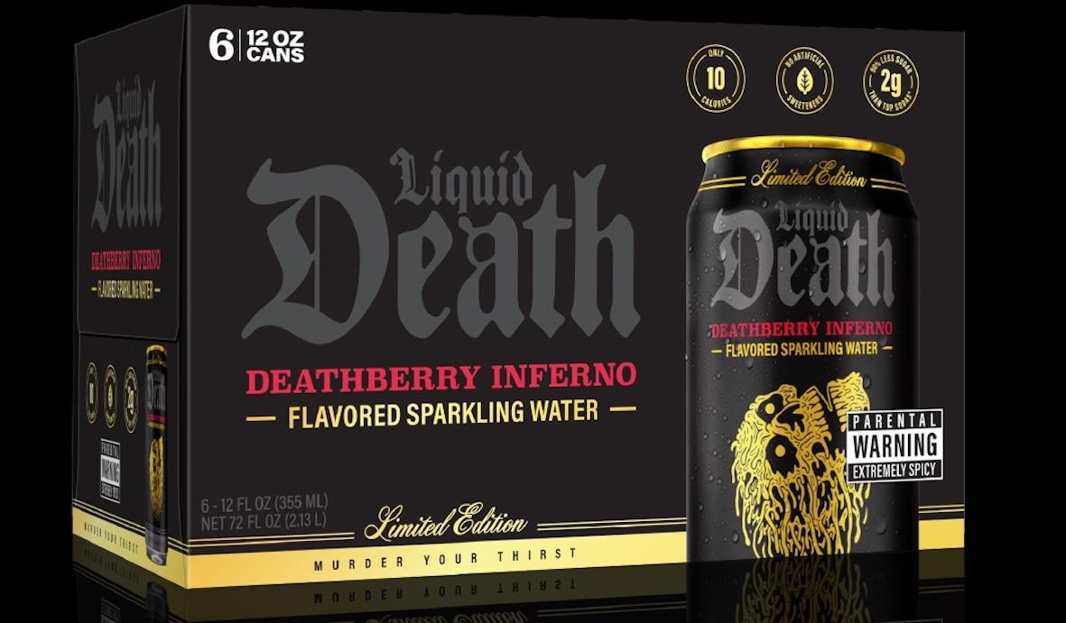 liquid death deathberry inferno