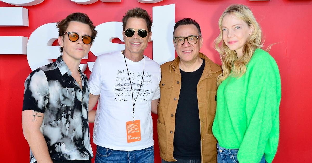 Mark Wahlberg, Rob Lowe, Fred Armisen, and Riki Lindhome at the Netflix Is a Joke Fest