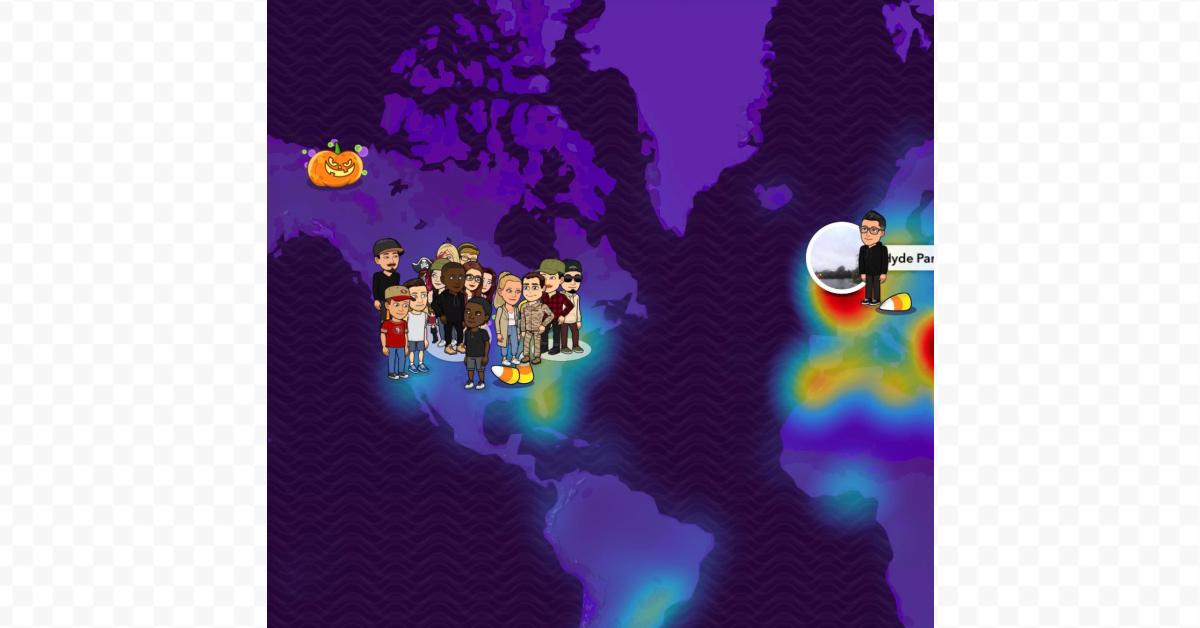 snapchat map pumpkins