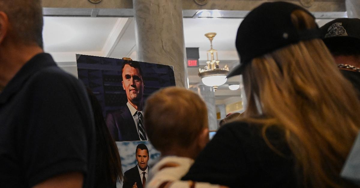 People mourning Charlie Kirk