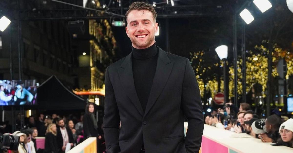 Harry Jowsey at a premiere for Emily in Paris