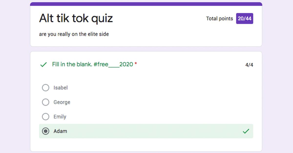 Alt TikTok Quiz With 44 Questions: What Exactly Is This Google Doc?