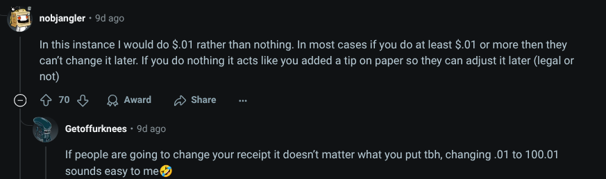 no tip option covered sticker