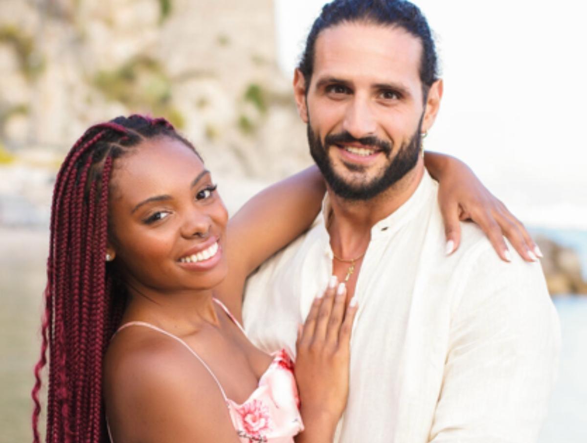 Adriano and Alex on the beach on 90 Day Fiance: Love In Paradise