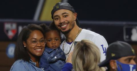 Mookie Betts celebrates 2020 World Series win with wife Brianna Hammonds and daughter