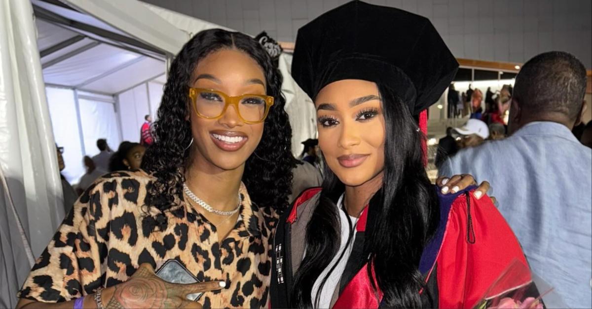 Jazz and Lyric Anderson at Lyric's law school graduation.