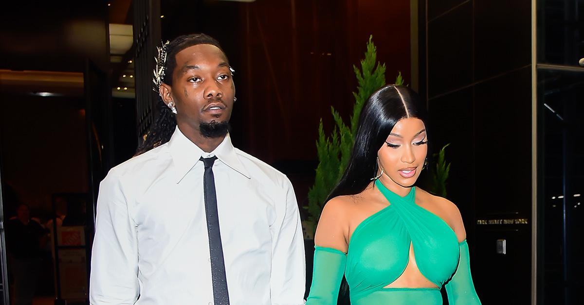 Cardi B and Offset holding hands in New York City. 