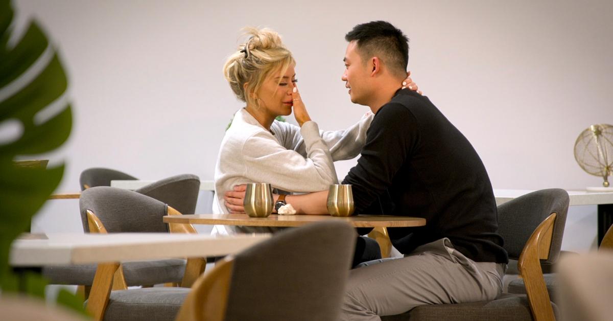 (l-r): Kacie and Patrick on 'Love Is Blind.'
