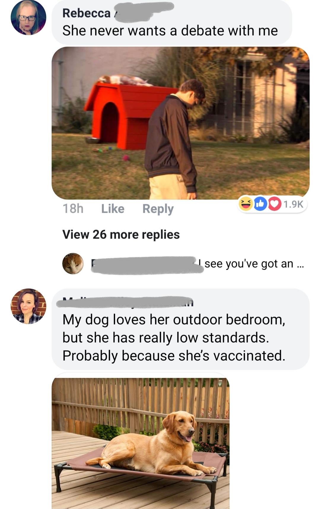 outdoor bedroom mom