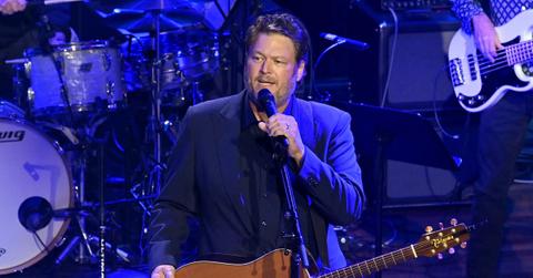 Blake Shelton performing on a stage