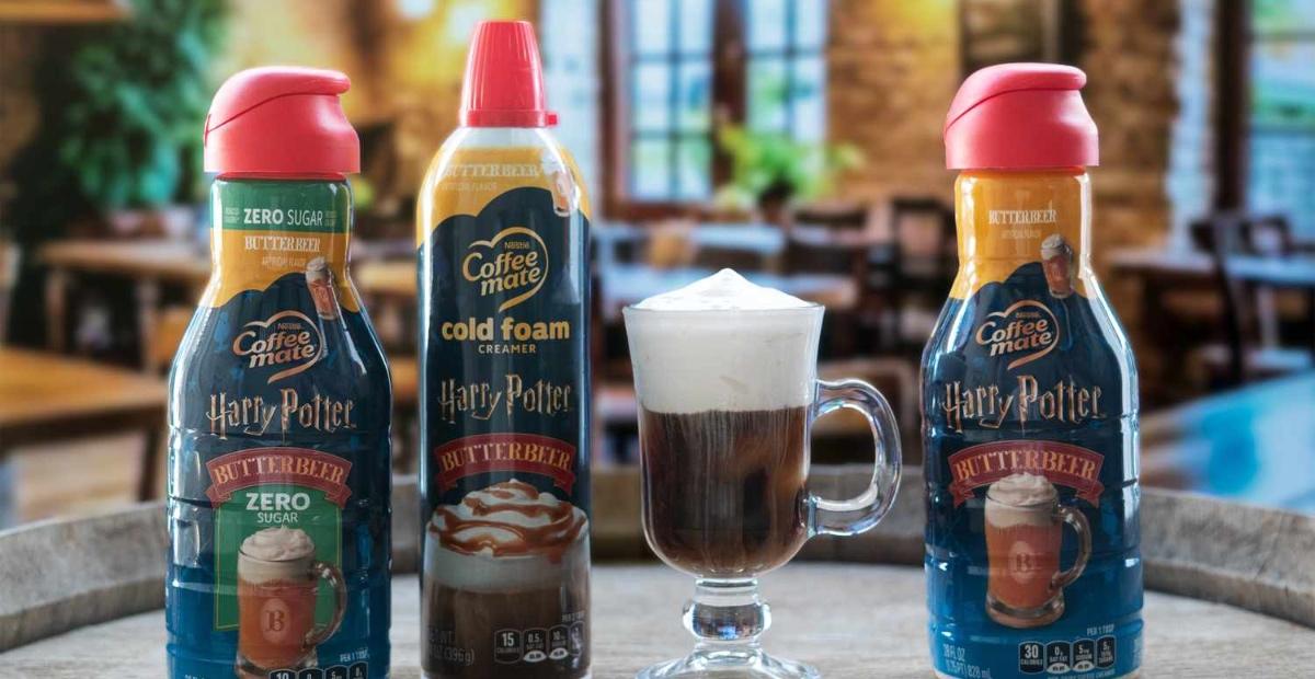 ’Harry Potter’ Butterbeer creamers and cold foams.
