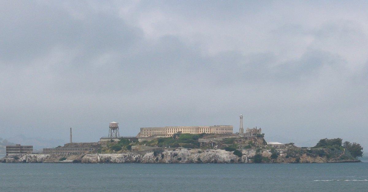 View of Alcatraz from the water.