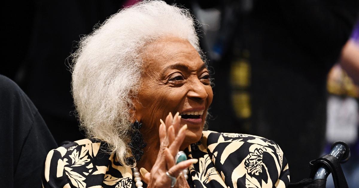 Actress and 'Star Trek' star Nichelle Nichols attends Los Angeles Comic-Con in 2021.