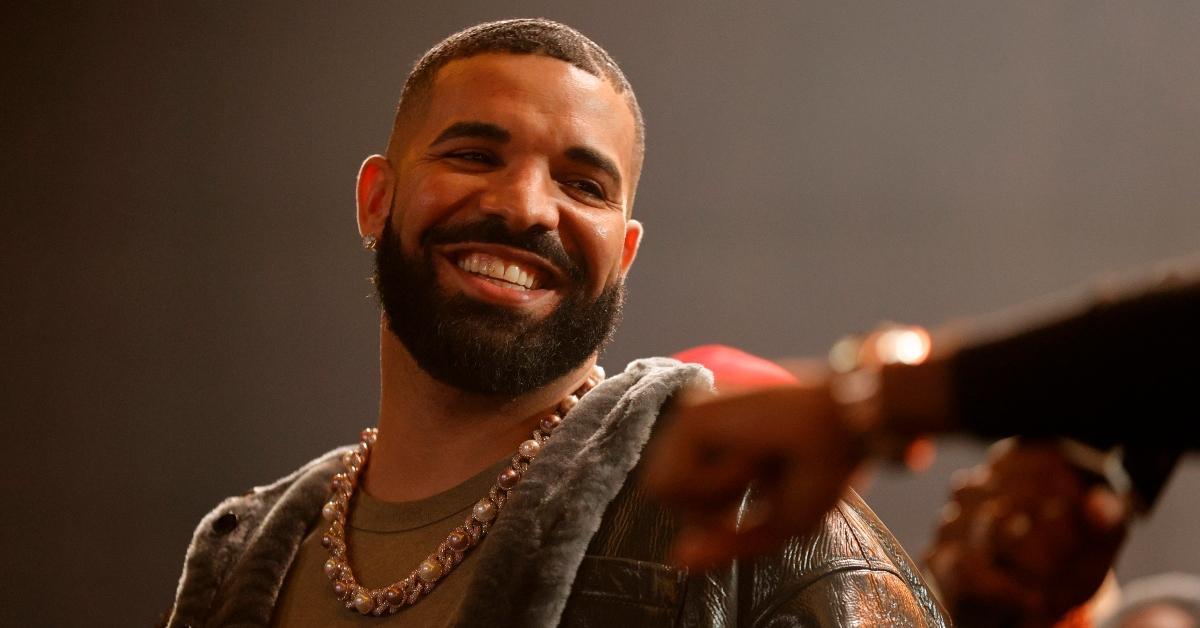 Drake speaks at the 'Till Death Do Us Part' rap battle on October 30, 2021.