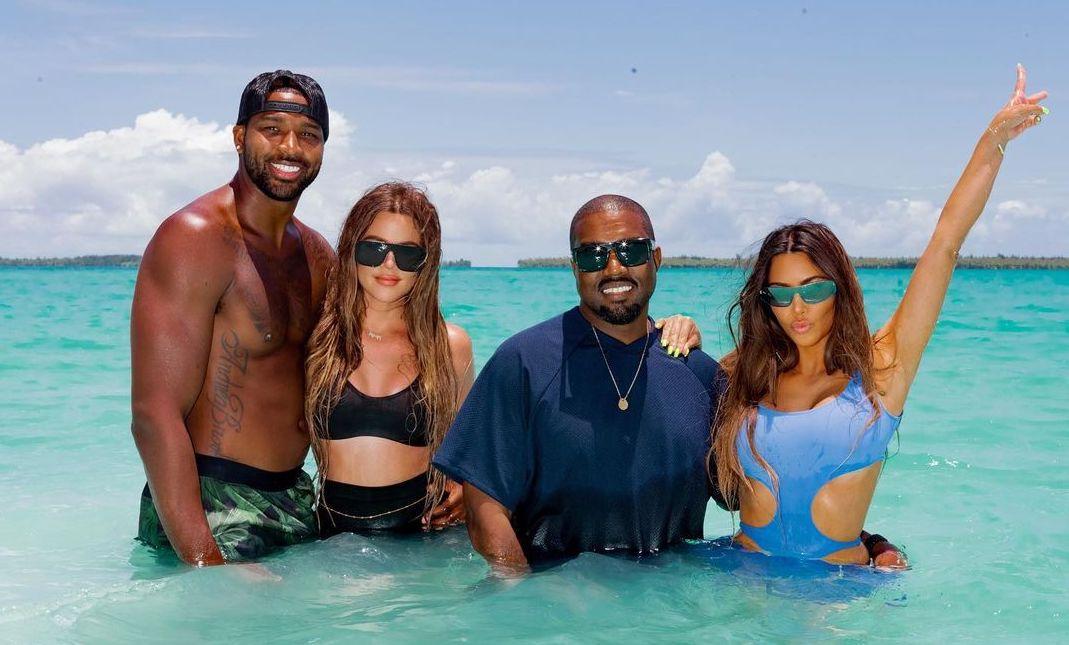 Tristan Thompson, Khloé Kardashian, Kanye West, Kim Kardashian