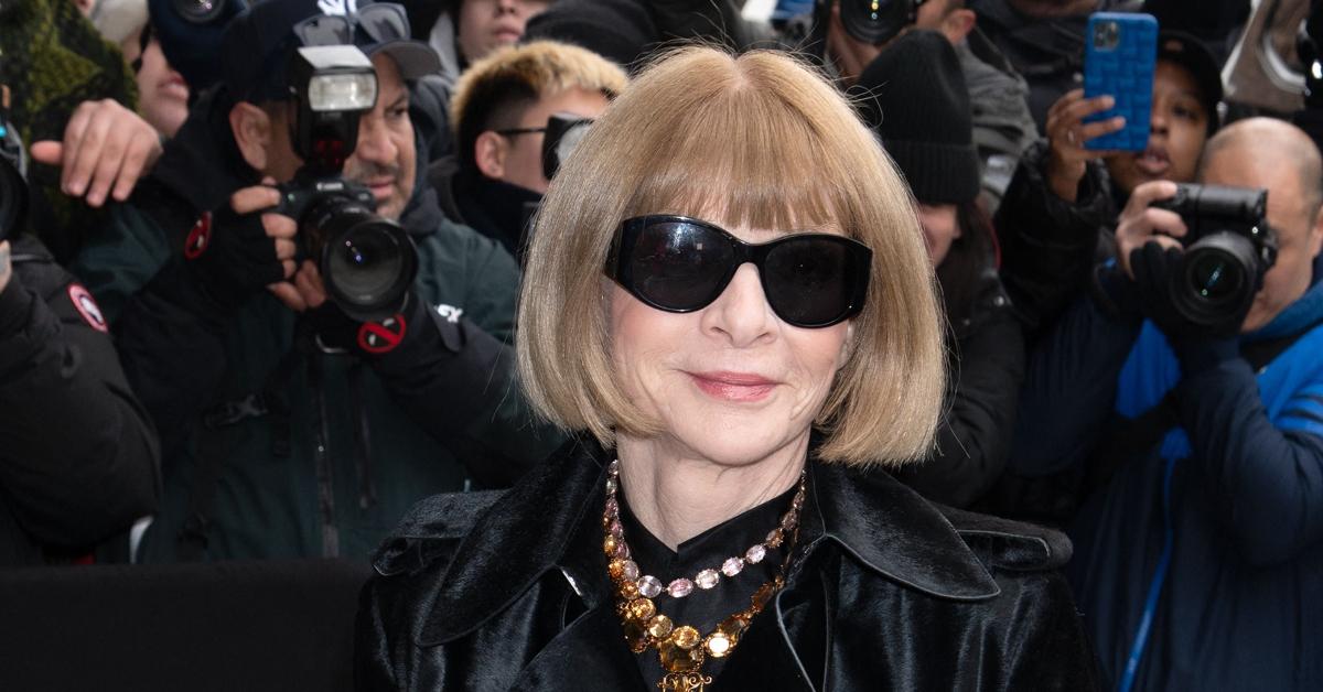Anna Wintour on the red carpet