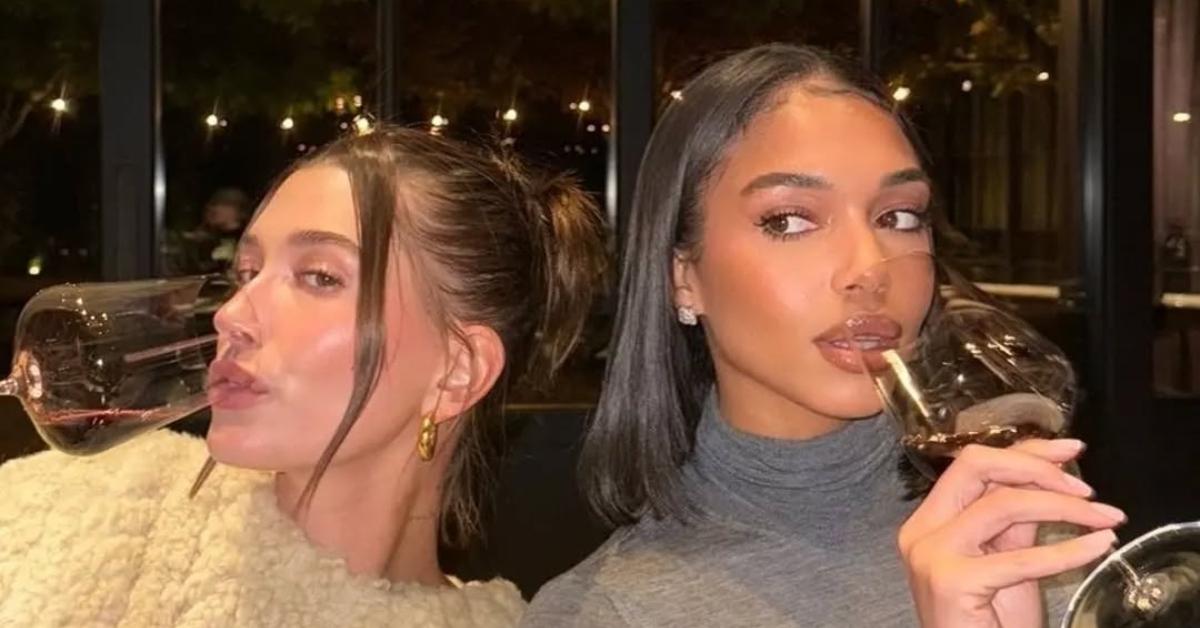 (l-r): Hailey Bieber and Lori Harvey