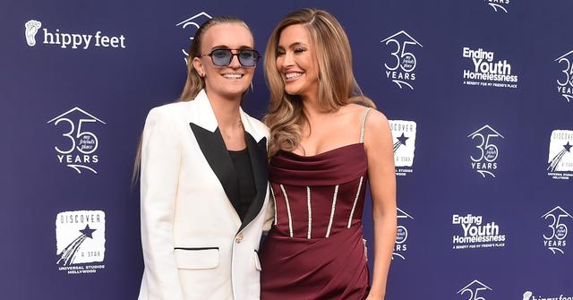 G Flip and Chrishell Stause attend the My Friend's Place Annual Gala, Ending Youth Homelessness: A Benefit For My Friend's Place on May 13, 2023 in L.A.