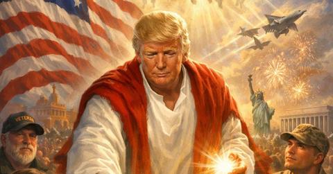 Trump Posted an AI Picture of Himself as Jesus